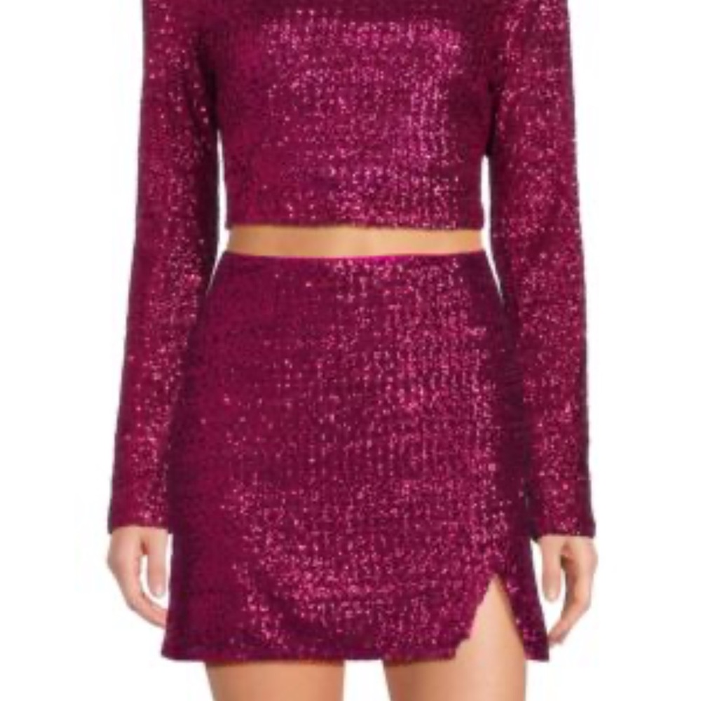 Walter Baker Sequin Magenta Set NWT